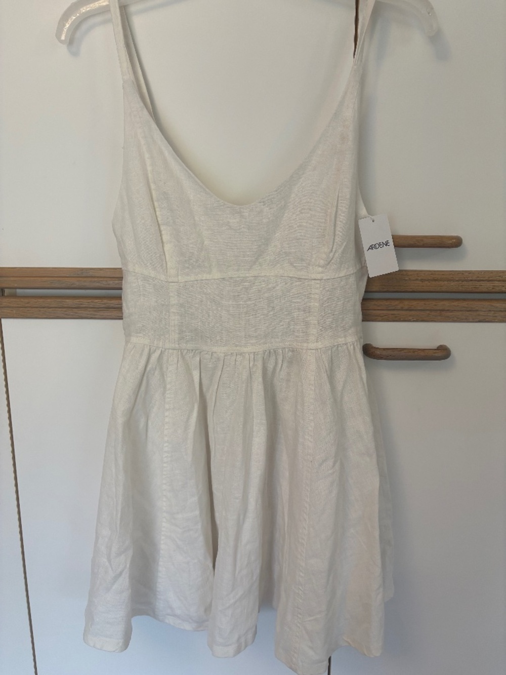 Ardene linen blend Skater mini dress